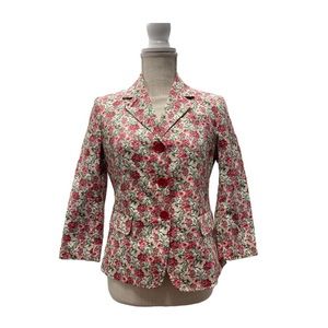 NEW NWT Talbots Grace Fit Floral Professional Blazer Size 2 Needlepoint inspired